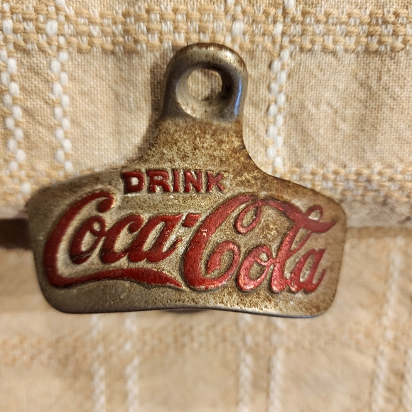Vintage Drink Coca-Cola "Starr X" made in USA mounted bottle opener - Picture 2 of 5